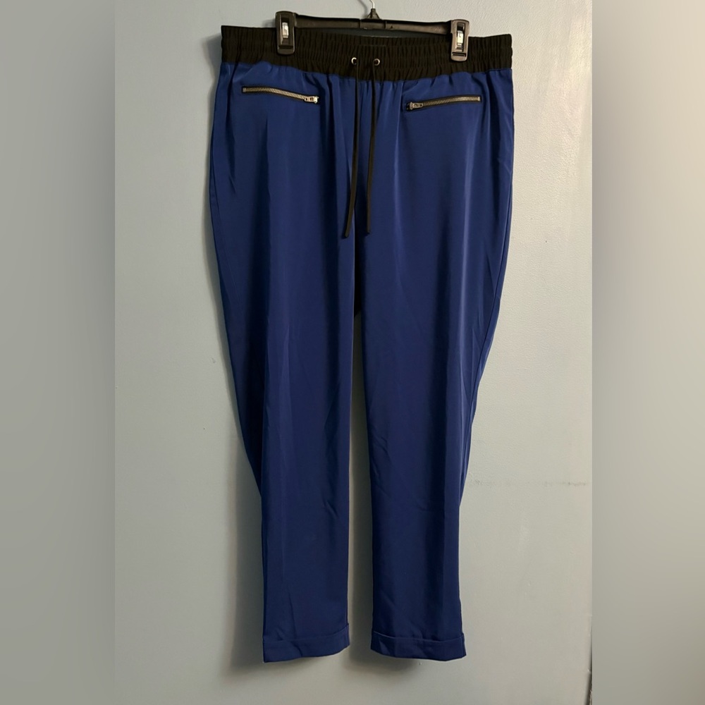 mblm Blue and Black Skinny Pants